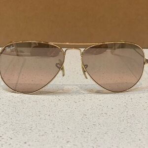 Ray-Ban gold rose sunglasses